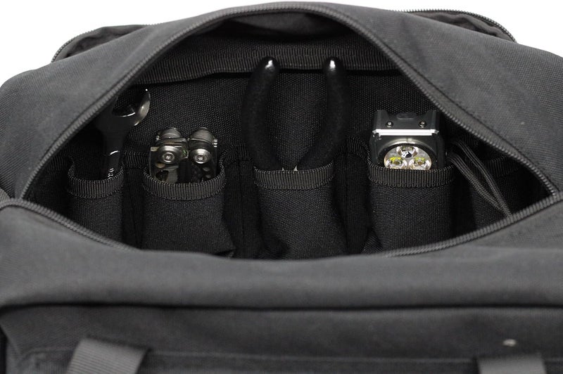 COREFLEX 12-Inch Heavy Duty Tool Bag, Tactical, Gear, Range, EDC,Tool Bag for cars, Multi-Purpose Work Bag for Mechanics,Electrician,Carpenters,Builders,Plumbers 12" X 7" X 7" (Black) - Image 5